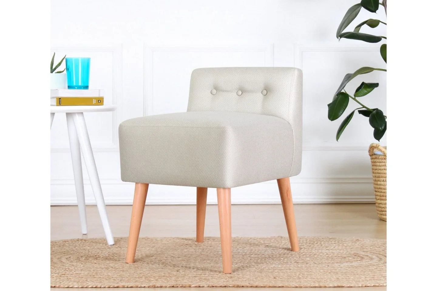 Anaro Sittpuff 43 cm Rektangulär - Beige