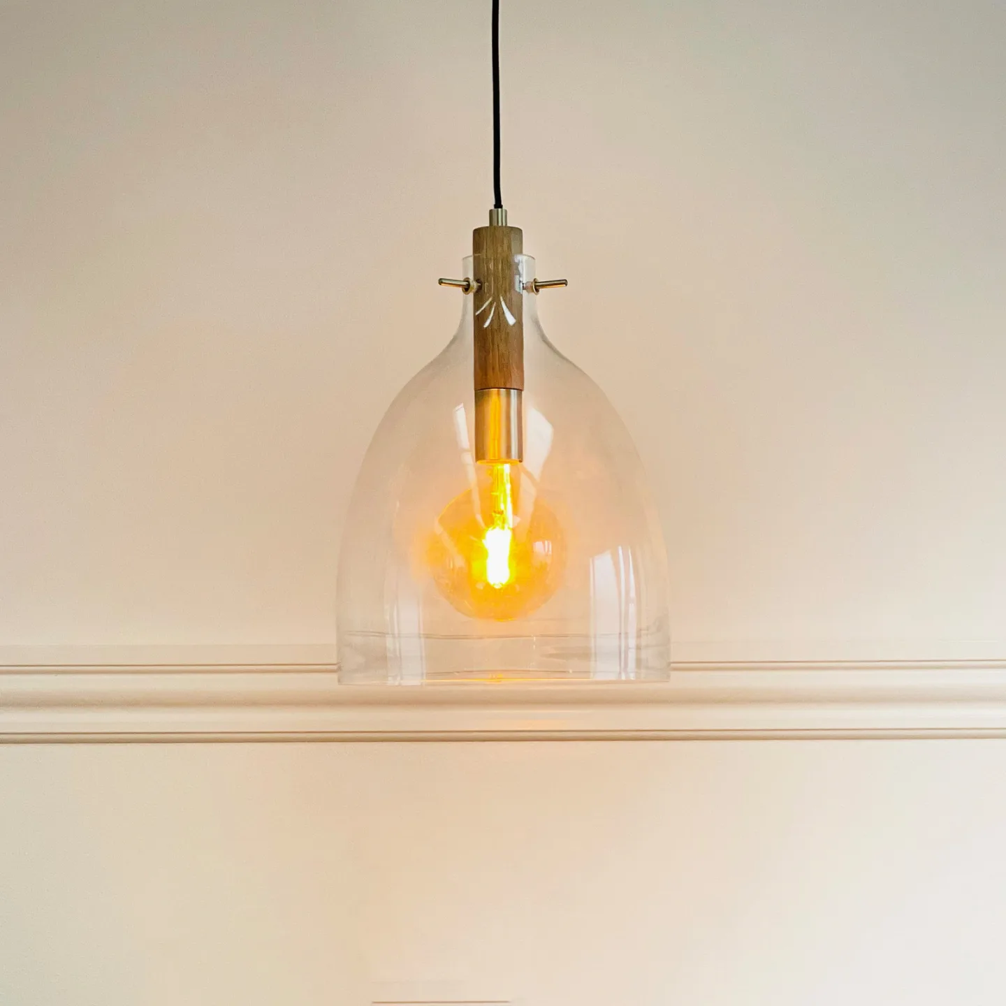 Bistro Pendelleuchte Ø30 Klar - DybergLarsen Dyberg Larsen - Wohnzimmer - Design - Glas - Einflammig