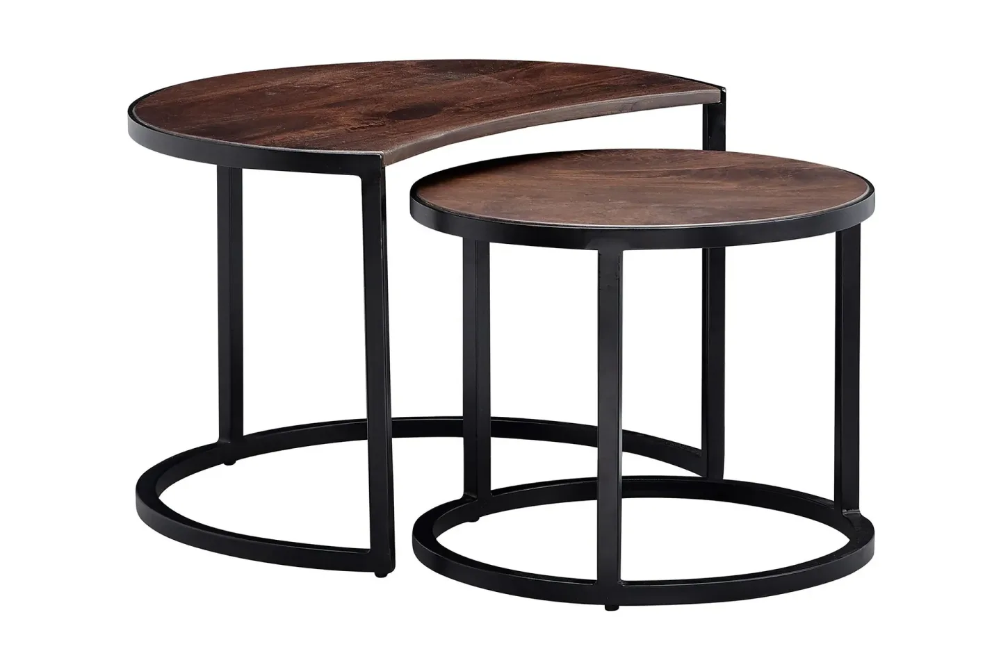 Willowdale Satsbord 60 cm Runt - Teak/Svart