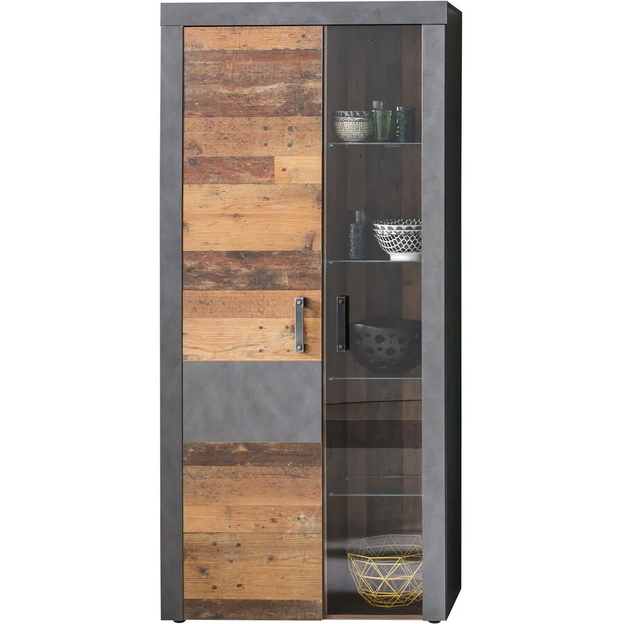 Vitrine Beyers graphit Holzwerkstoff B 87 H 189 cm