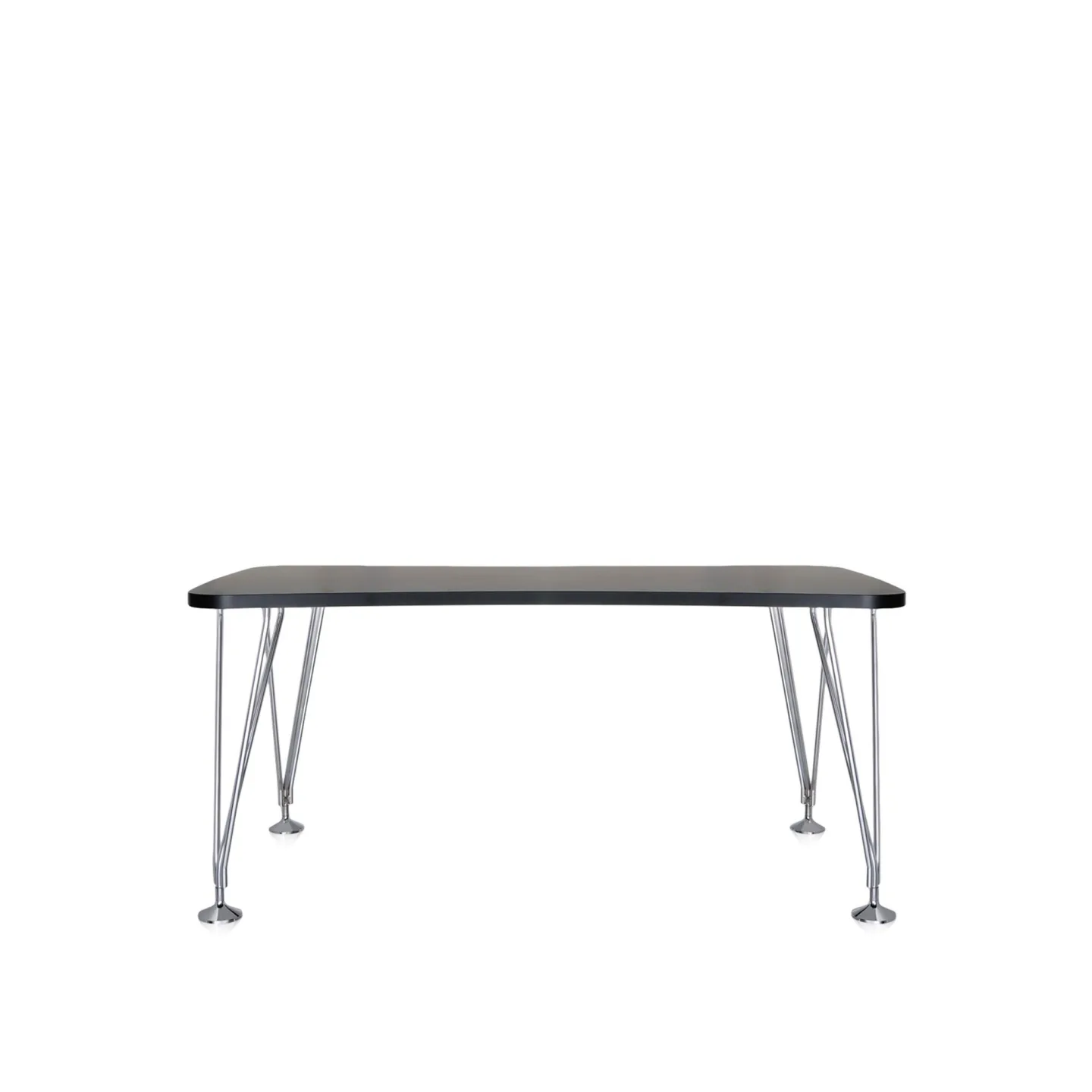 Kartell - Max Table 4516 160x80, Slate - Matbord - Ferruccio Laviani - Svart - Laminat/Metall