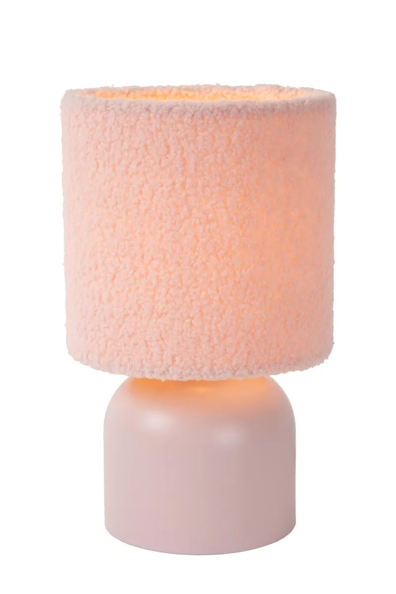 Lucide - Woolly 28cm - Bordslampa - Rosa