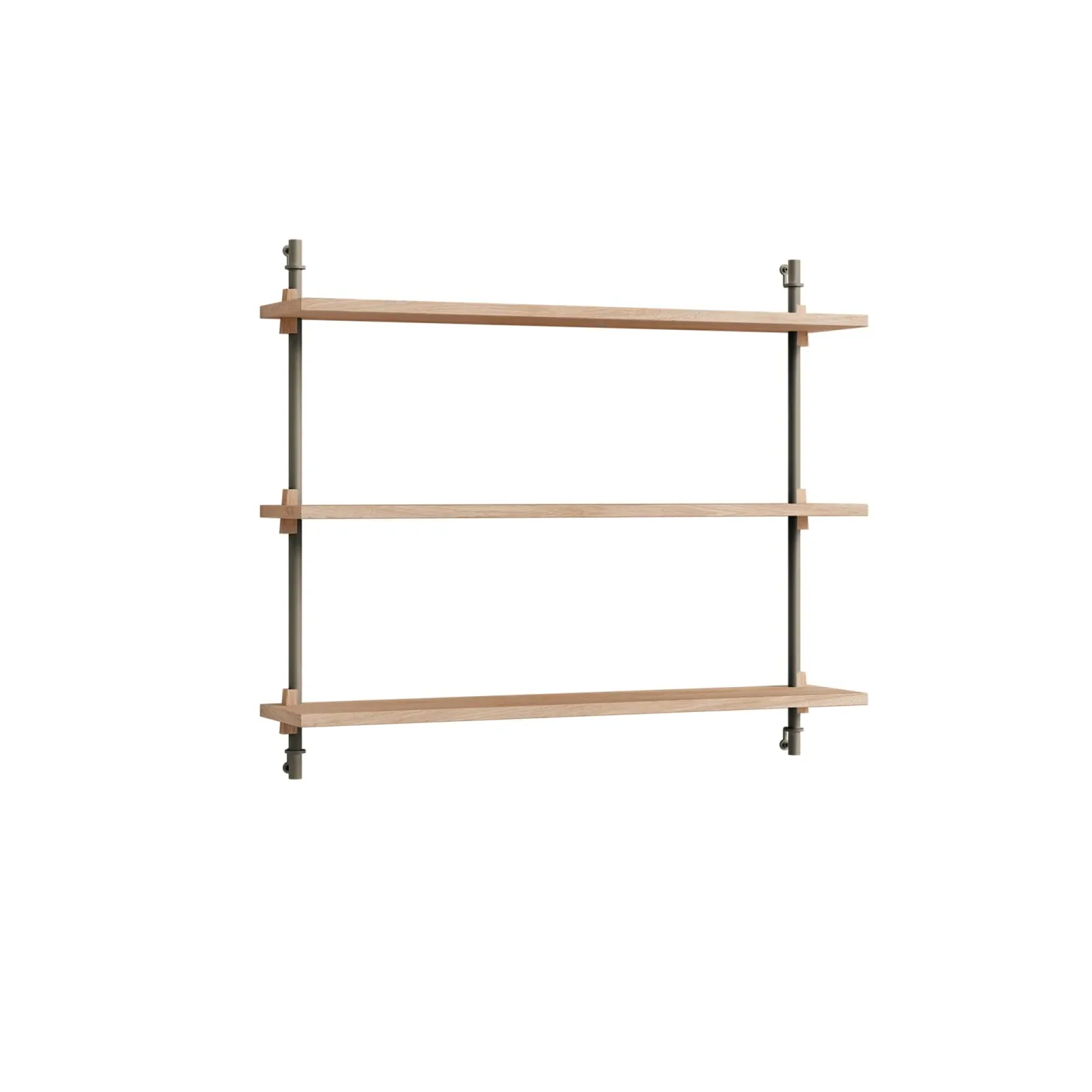 MOEBE Wall Shelving Wandregal Eiche-warm grey, 92×65×17,5 cm, WS.65.1