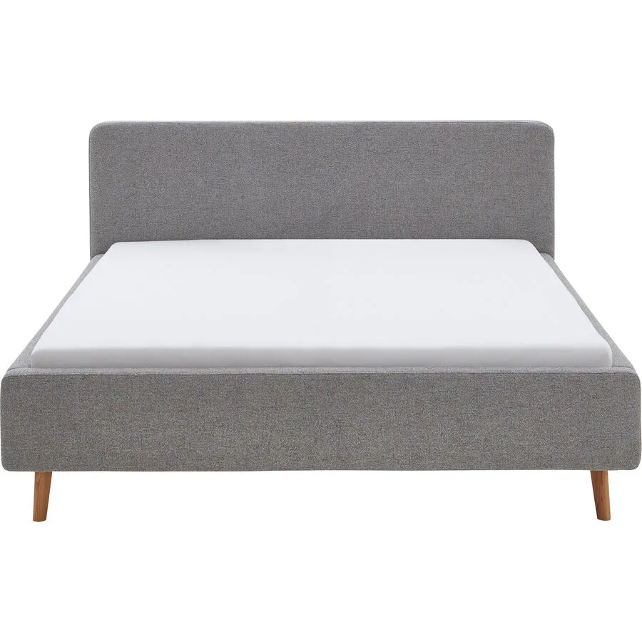 Bett Senja Grau Polyester 180 x 200 cm