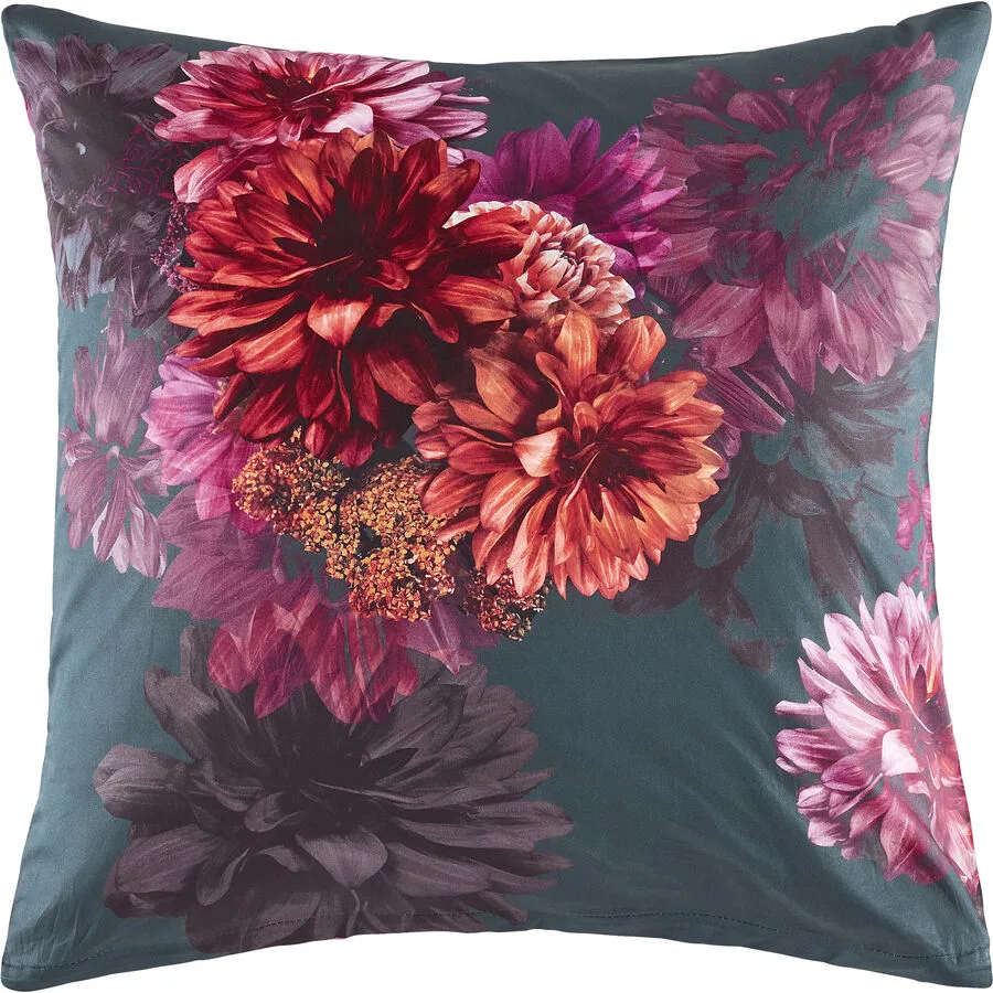 KAS Kissenbezug Olivia bunt Blumenmuster Baumwolle B 65 T 65 cm