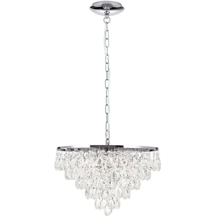Pendellampe Celeste Grau Stahl 30 cm - Farbe: chrom