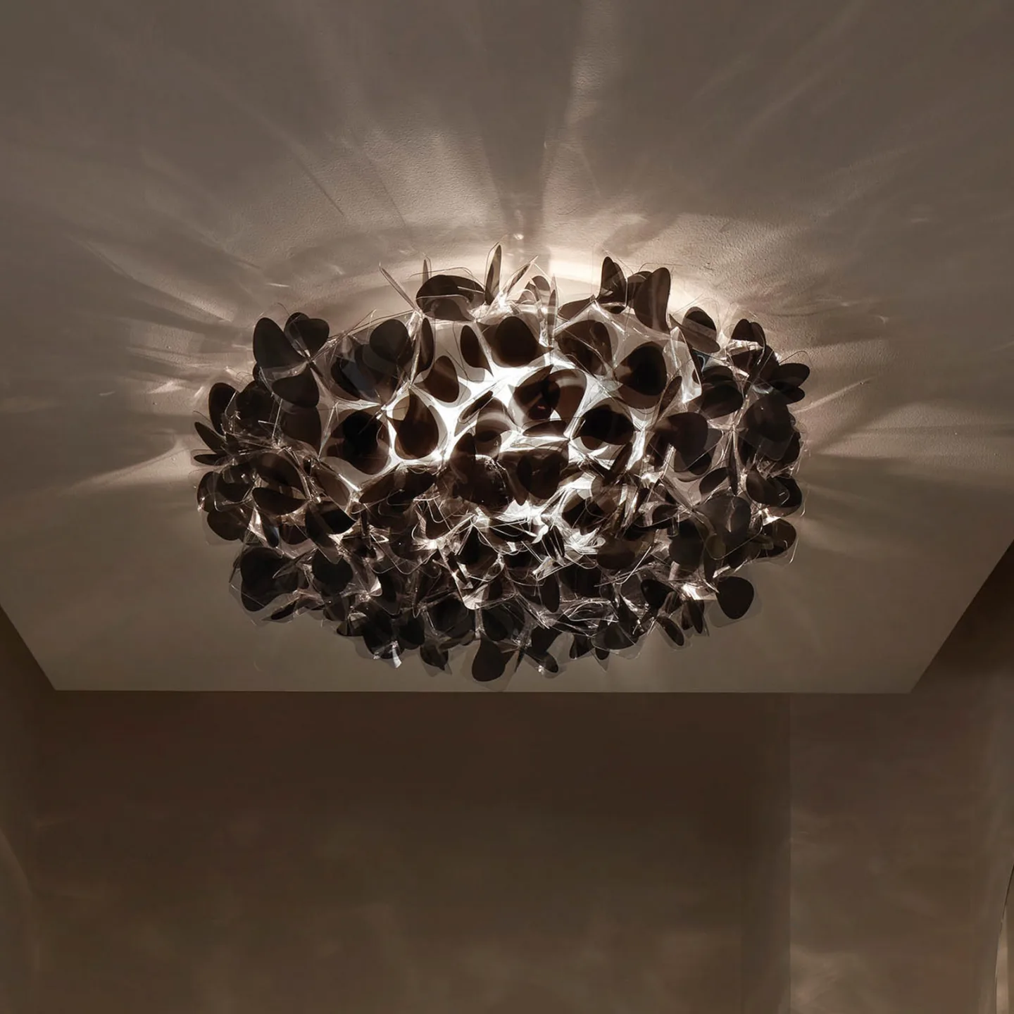 Clizia Loft-/Væglampe Mama Non Mama Large Black - Slamp Clizia Mama Non Mama - Stue - Design - Plastik - Rund