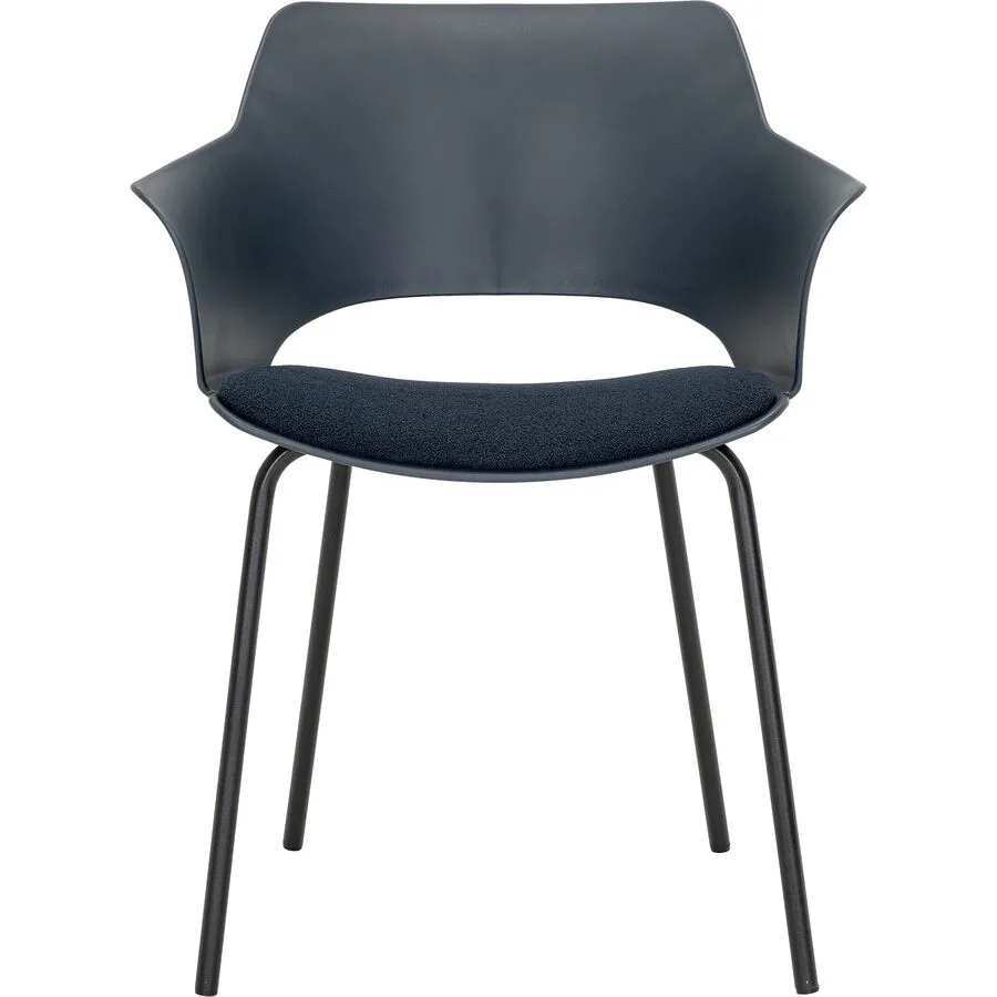 Stuhl Kourtney blau, schwarz Polypropylen
