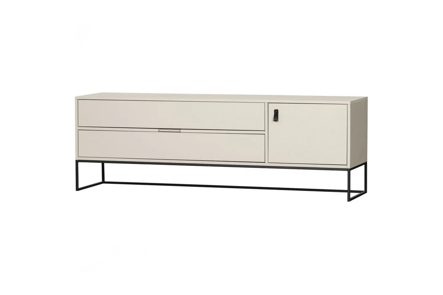 TV-enhet Silas - Damm, Borstat furu, 180 cm