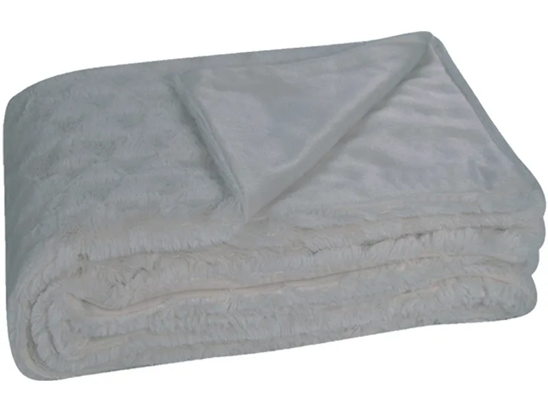 Decke COOLE 140x200cm grau unifarben