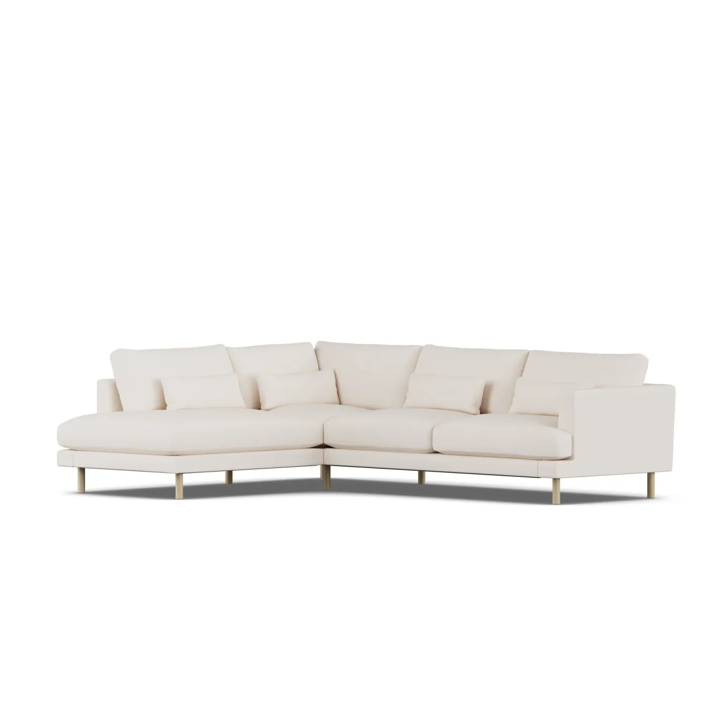 1898 Bredhult Sofa Caleido Beige 9600-Eiche weiß geölt, 3-sitzig A2