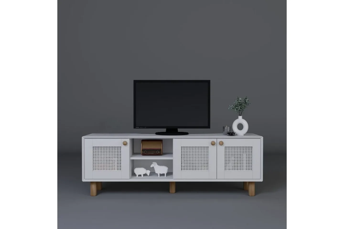 Kuniyoshi Tv-bänk 160 cm - Vit