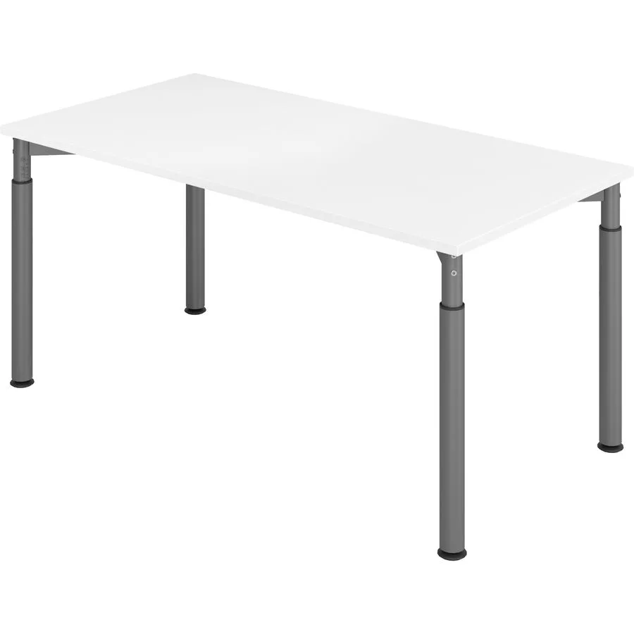 Schreibtisch Office Weiss Holz 160 cm - Material: Holzwerkstoff