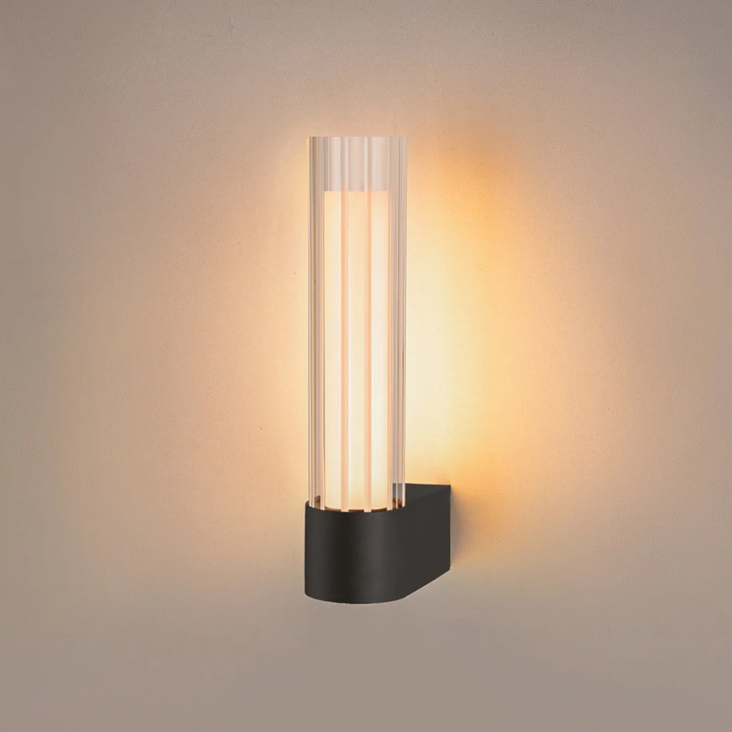 Lygant single LED-Wandleuchte, schwarz, IP44, Aluminium - SLV Lygant double - Badezimmer - Modern - Einflammig