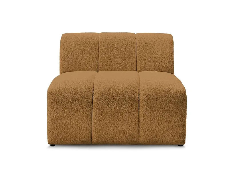 Modulare Sessel für Sofa BOBOCHIC ANNECY Boucle-Stoff gelb