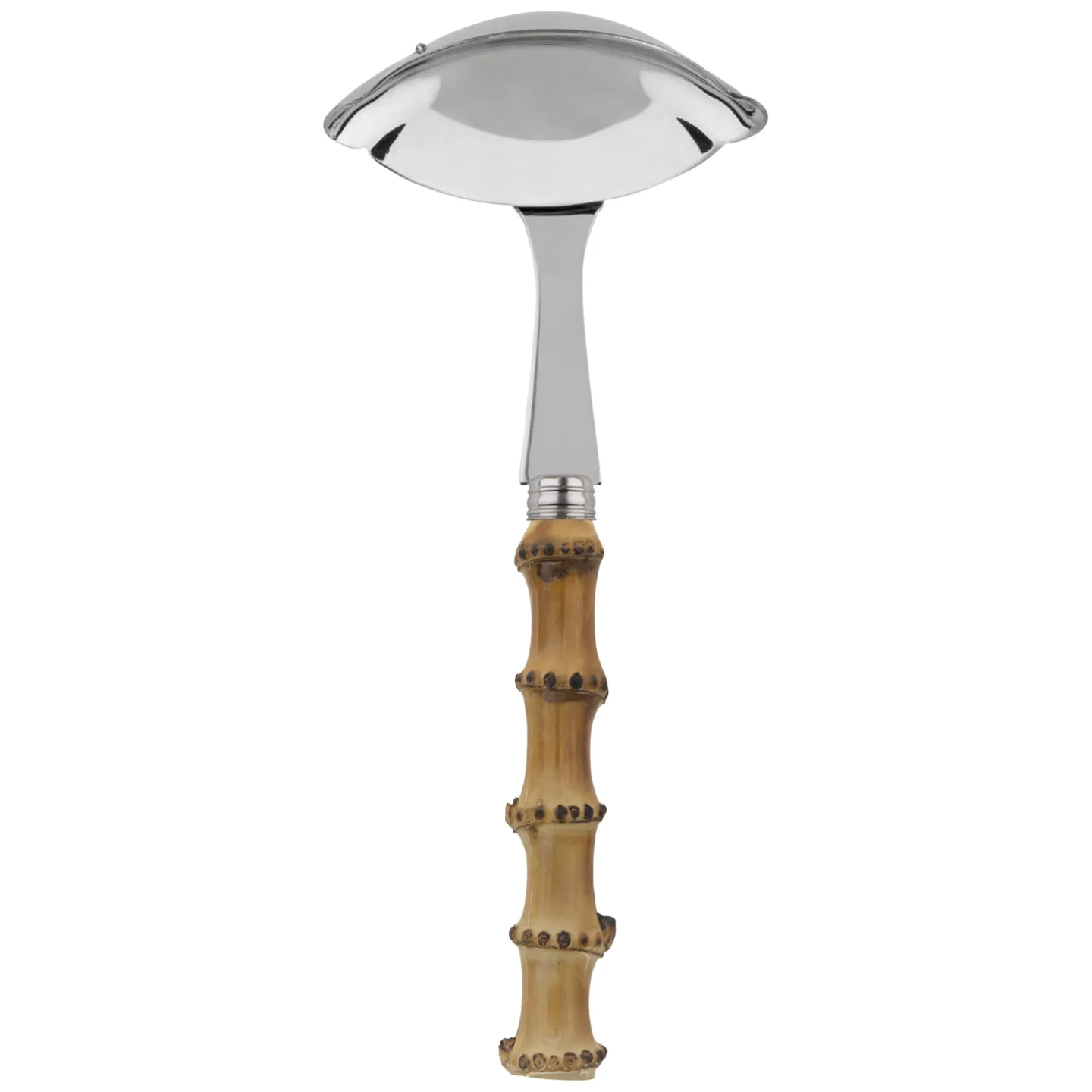 Sabre Paris - Panda Gravy Ladle Bamboo - Serveringsbestick - Pascale Gelb - Metall
