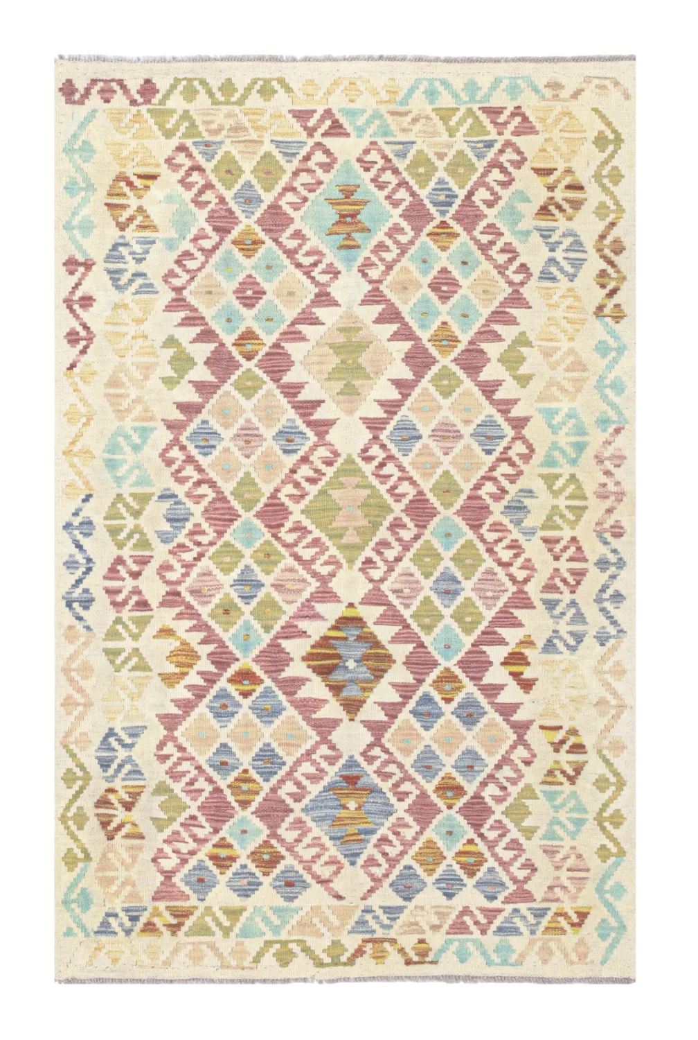 Orientalsk Teppe - Vegi Kelim Hand Woven - 99 x 155 cm (Størrelse: 99 x 155 cm)