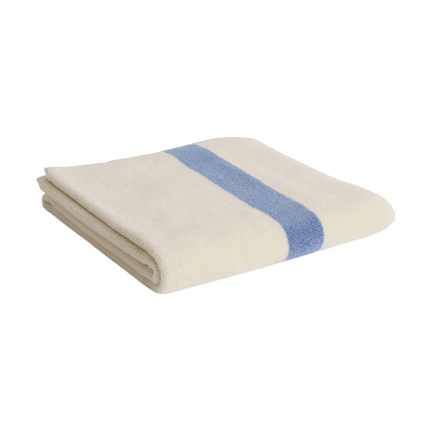 HAY Stripe handduk Dusty blue, 70x140 cm