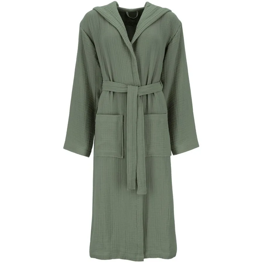 Vossen Bademantel My Moments Silent XXS/XS Detox Green Musselin XXS/XS