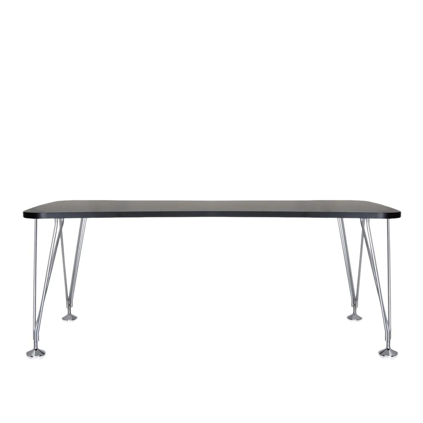 Kartell - Max Table 4517 190x90, Slate - Matbord - Ferruccio Laviani - Svart - Laminat/Metall