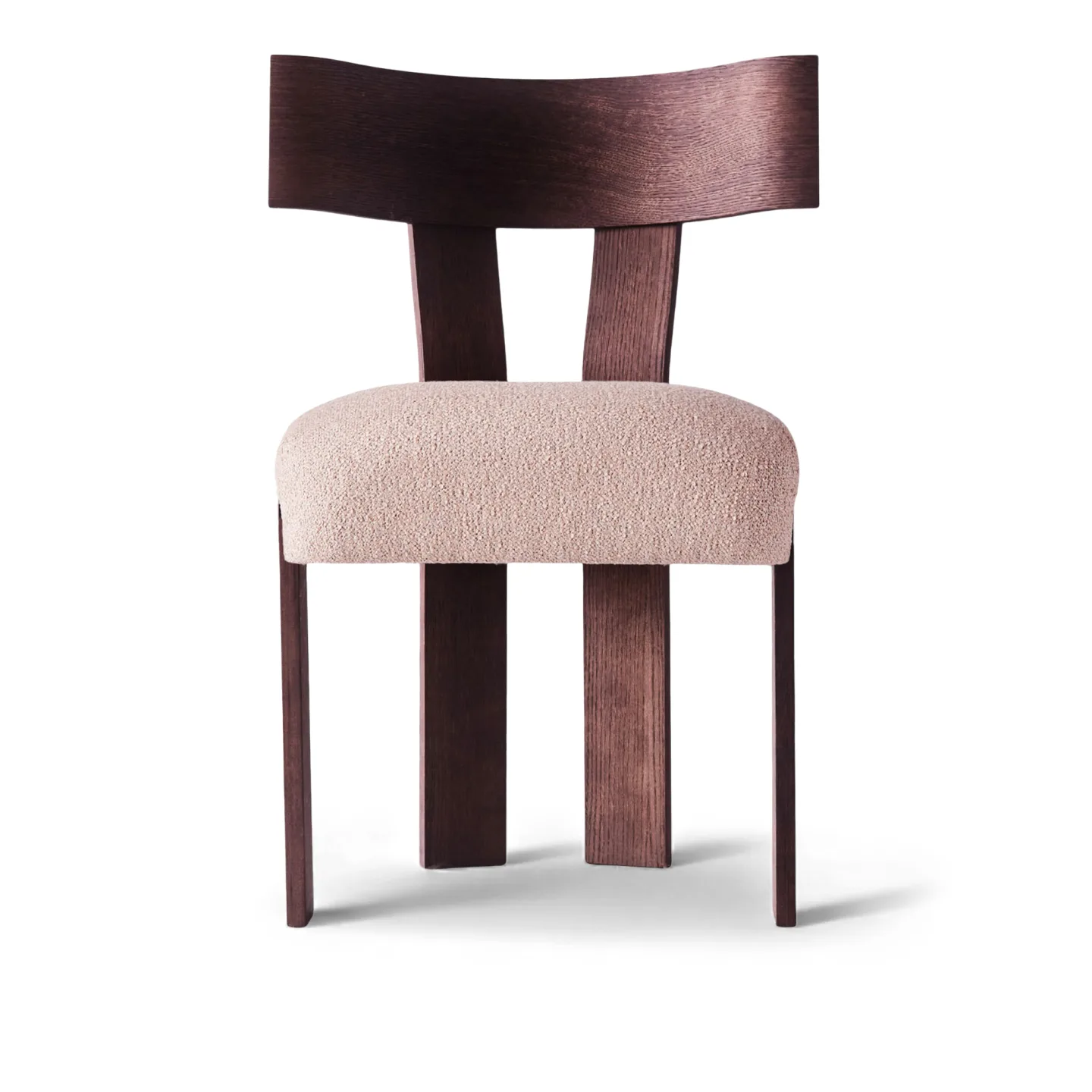 Dusty Deco - Alba Chair Dark Stained Oak Beige/Pink - Matstolar - Brun,Beige