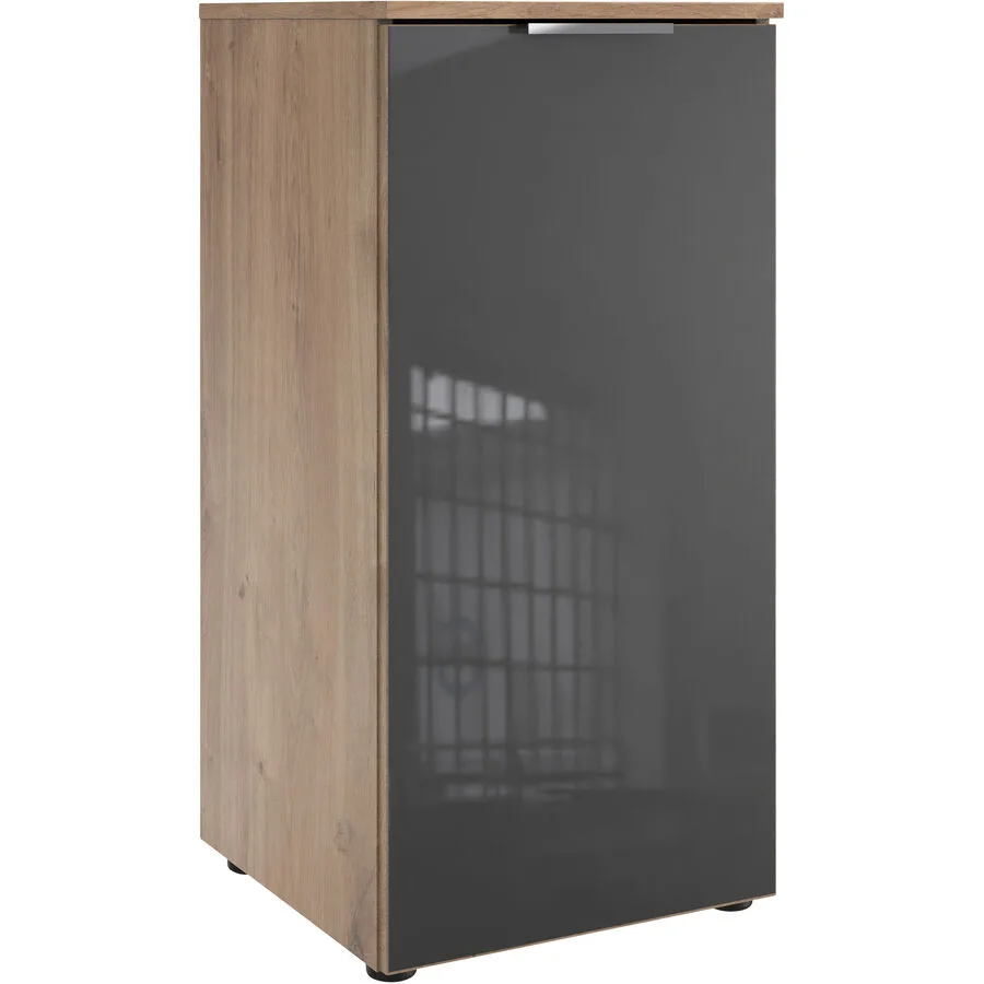 Kommode Sanko Plankeneiche/graphit Holzwerkstoff B 41 H 84 cm