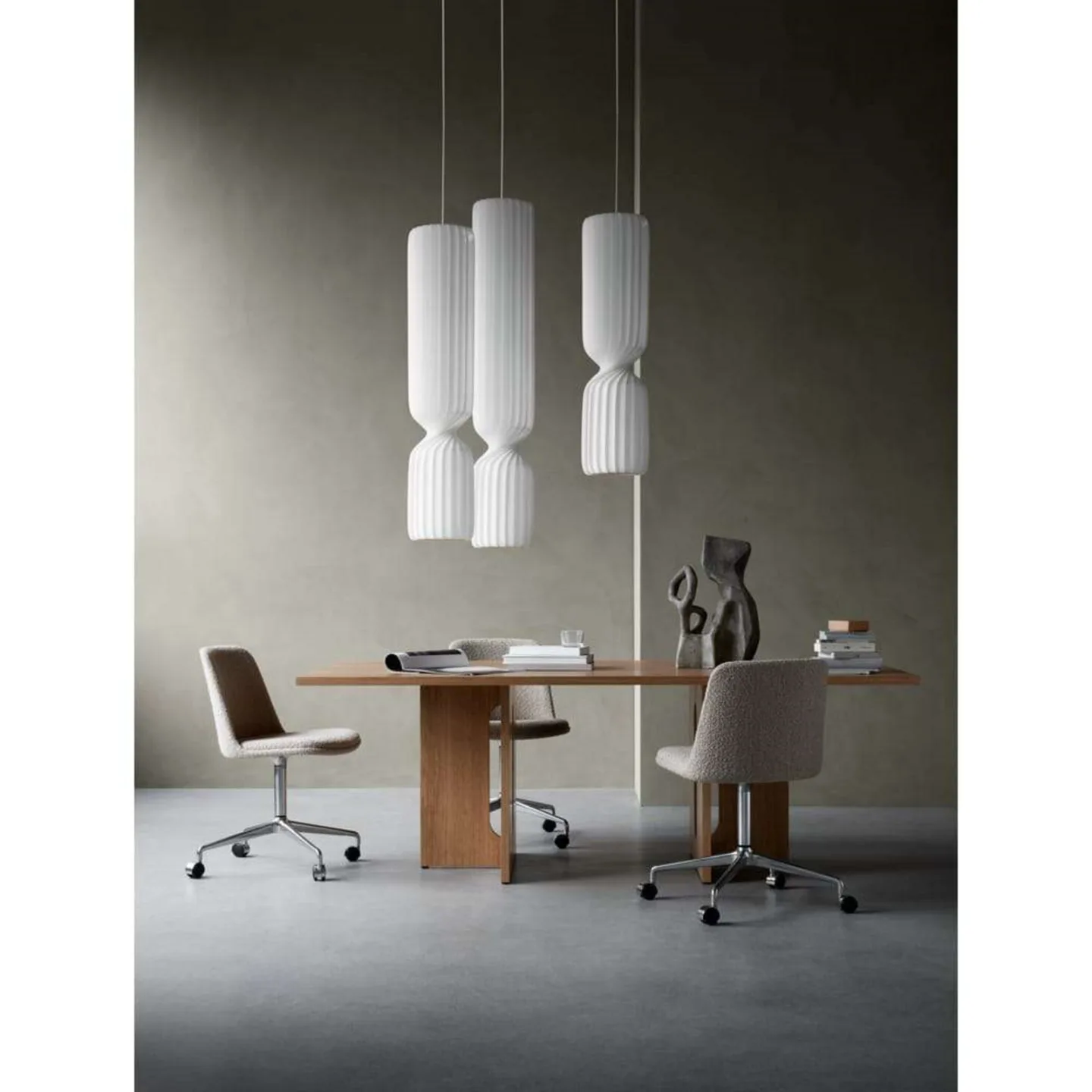TR41 Pendelleuchte 25x100 PC Nonwoven - Tom Rossau - Wohnzimmer - Kunststoff