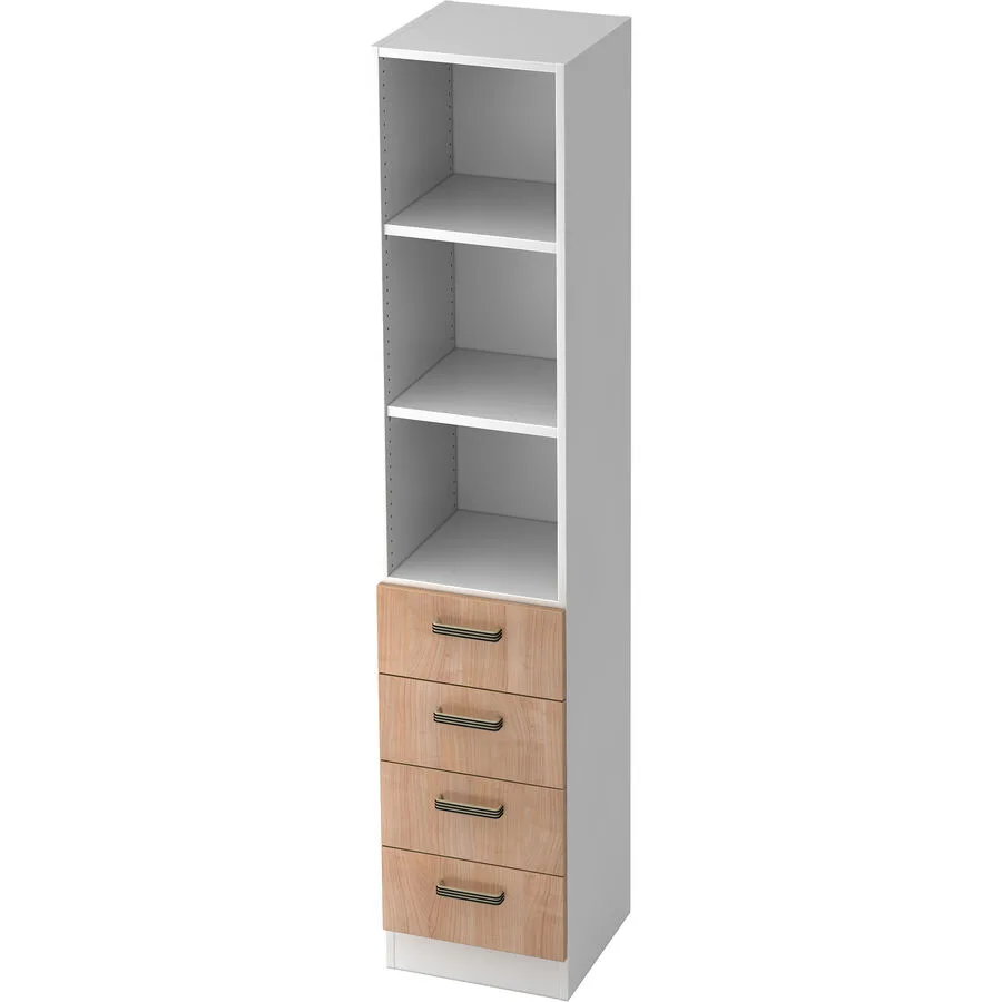 Regal Office nussbaum Holzwerkstoff B 40.6 cm H 200.4 cm