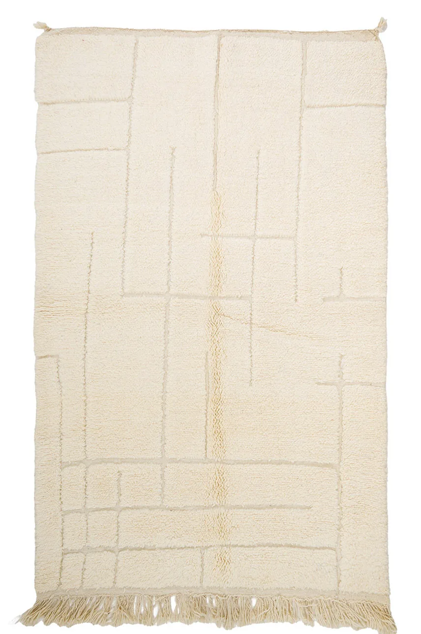 Kelim-teppe Marokkansk Beni Ourain 145 x 245 cm (Størrelse: 145 x 245 cm)