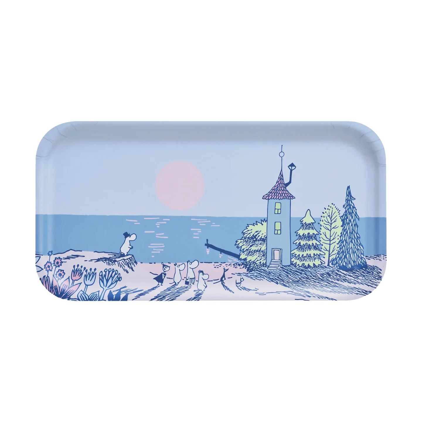 Muurla Mumin Tablett 22x43 cm Sunset