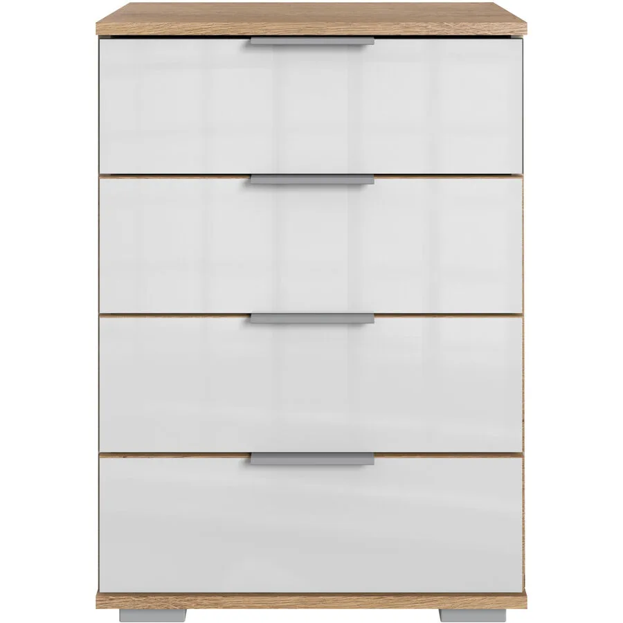 Nachttisch Peyton C weiss Holzwerkstoff B 52 H 74 cm