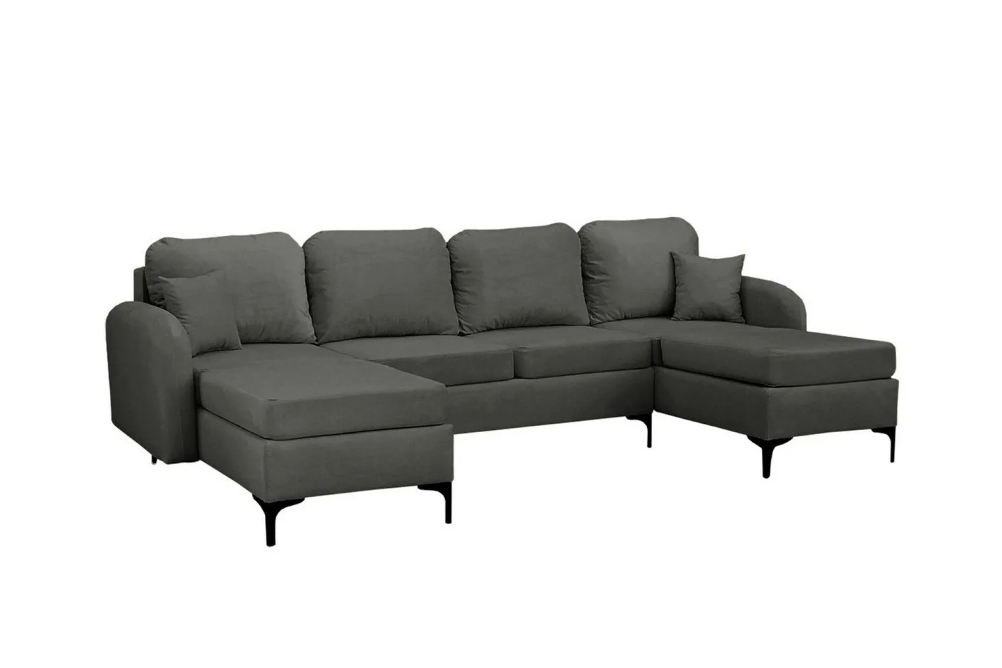Knocklong 4-sits Hörnbäddsoffa Dark grey -