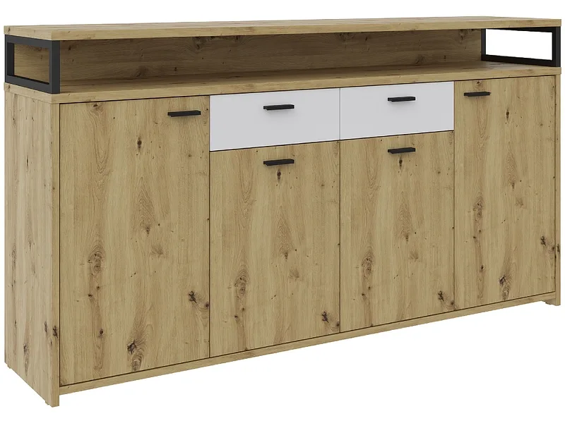 Sideboard LIFE 4 Türen 2 Schubladen 38x159.9x87.8cm artisan eiche melamin