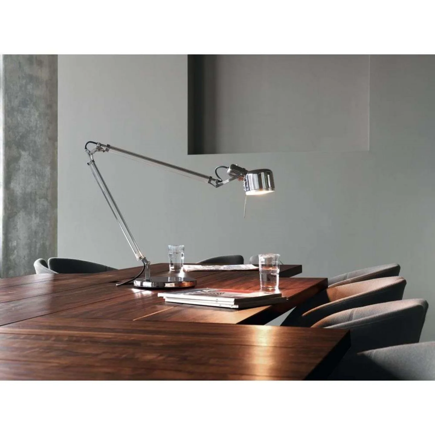 Job LED Tischleuchte Stainless Steel - Serien Lighting - Arbeitszimmer / Büro - Metall