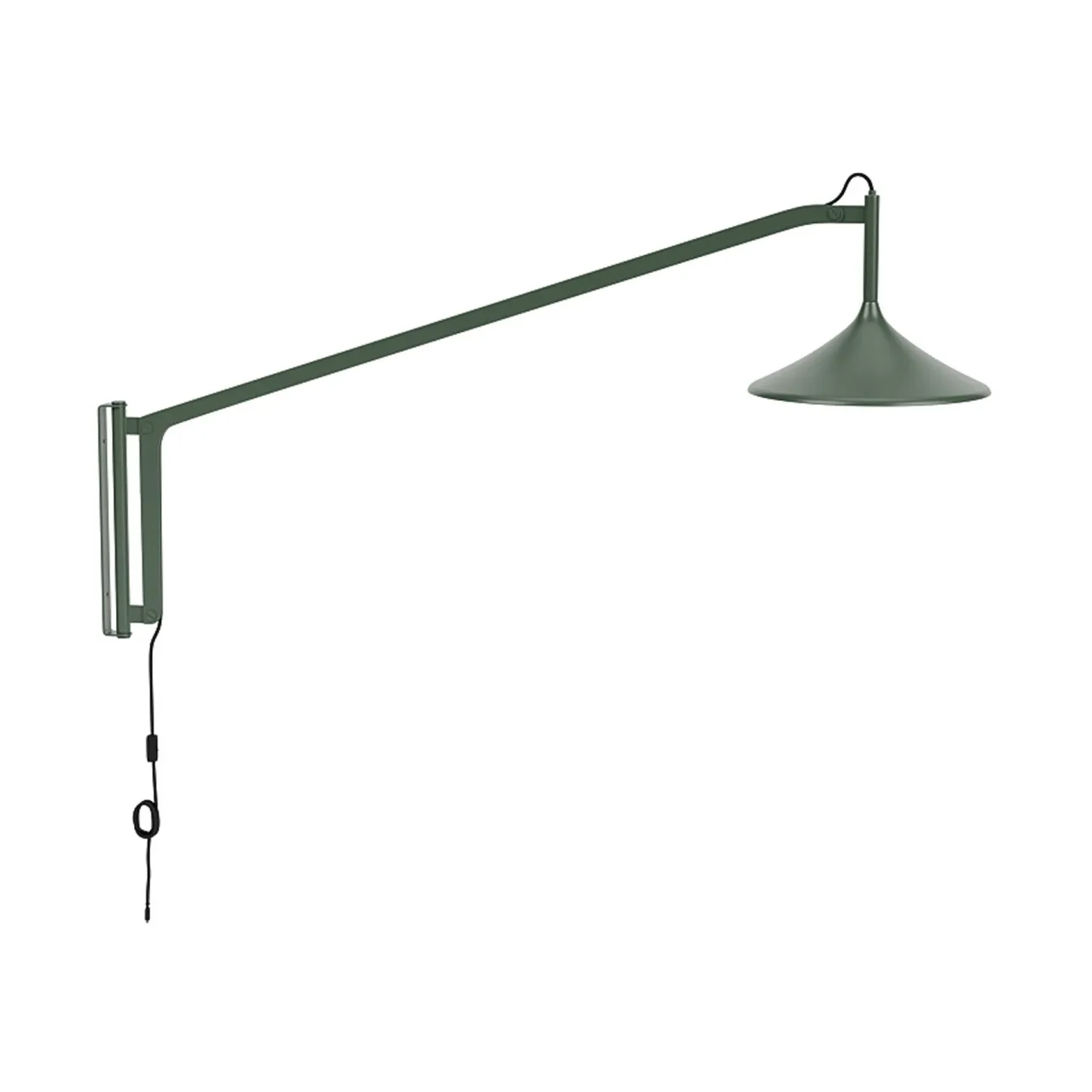 FDB Møbler U17 Hasle vägglampa Olive green, 134 cm