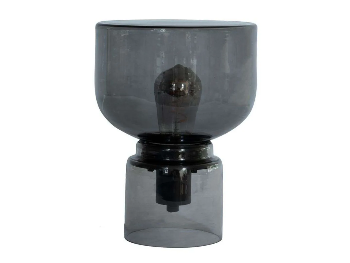 Grace Tischleuchte Smokey Grey - Watt & Veke - Wohnzimmer - Skandinavisch - Glas - Einflammig