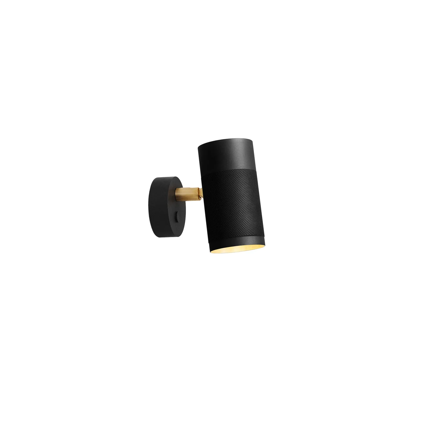 Thorup Copenhagen - Thorup Copenhagen Patrone Wall Lamp Small, Black-Browned Brass, 120 mm - Vägglampor - Kasper Thorup - Guld - Metall