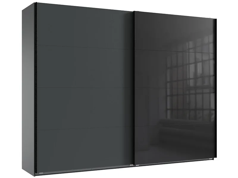 Schwebetürenschrank MIDNIGHT grafit 3 Türen