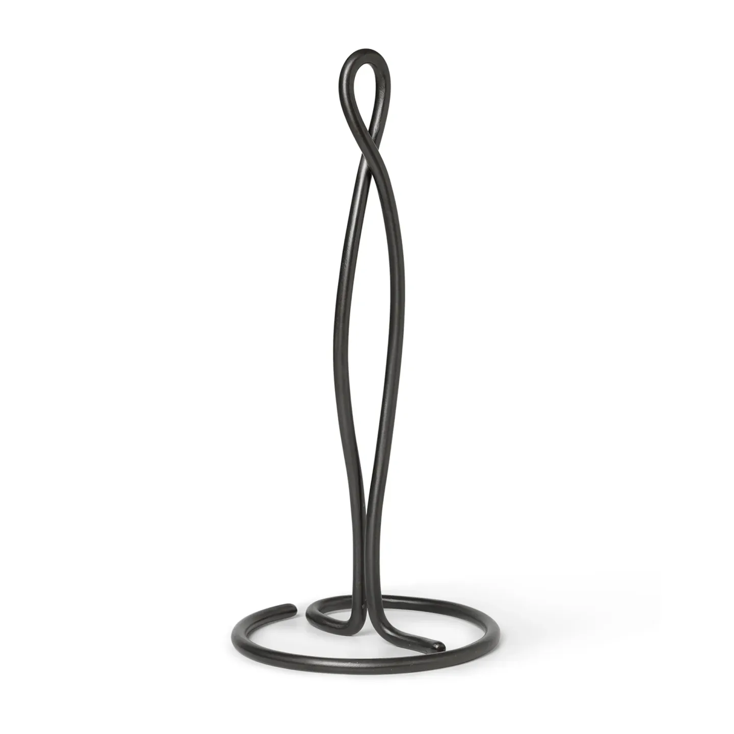 Ferm Living Curvature Küchenrollenhalter Schwarzes Messing