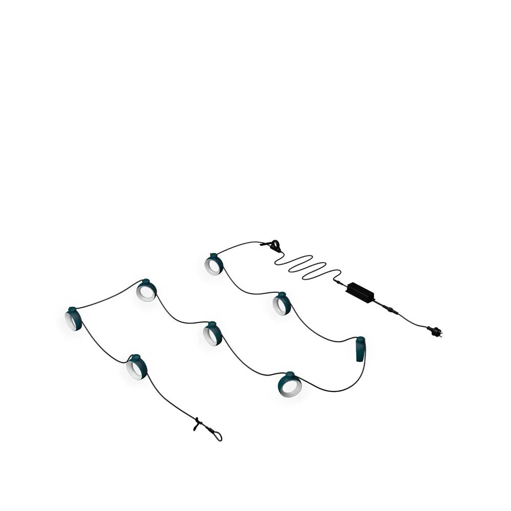 Fermob Hoop ljusslinga 12 m Acapulco blue (blå)