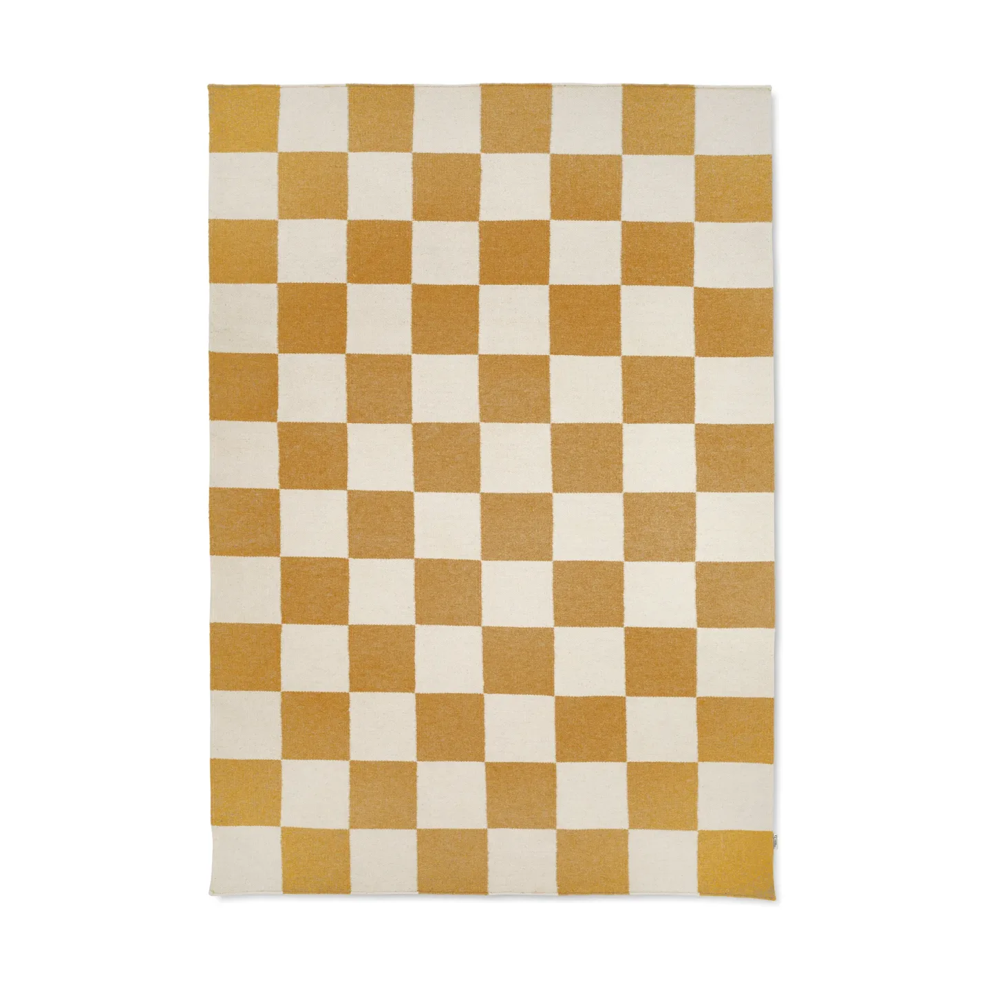 Square matta vit/gul