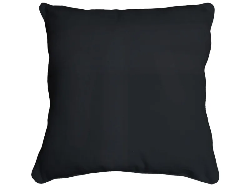 Kissen PANAMA 45x45cm schwarz unifarben