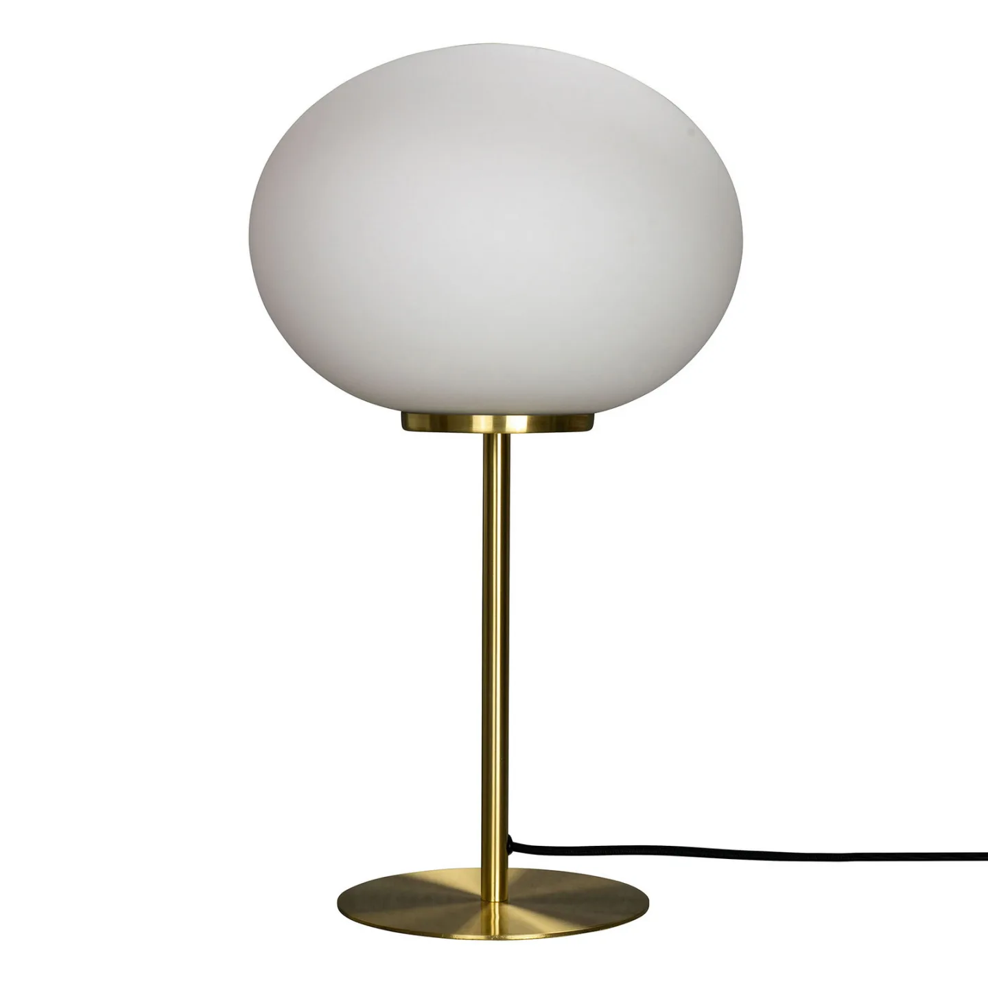 Queen Tischleuchte Opal/Brass - Dyberg Larsen - Wohnzimmer - Metall - Kugel