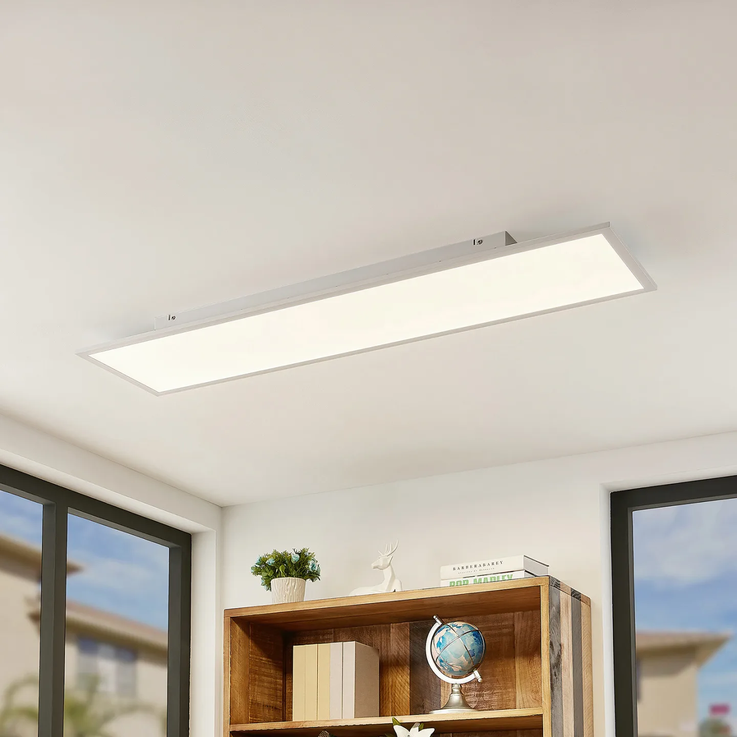 Quais LED Deckenleuchte 4.000K 30x120 White - Lindby - Küche - Modern - Aluminium - Eckig