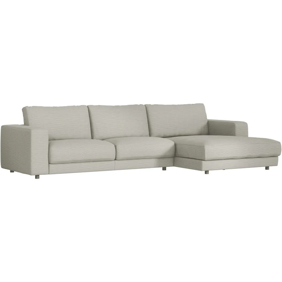 Ecksofa Ava Rechts Bezug: 88% Polyester, 12% Polyacryl stone B 330 T 170 cm - Möbel Konfigurator: Traummöbel individuell zusammenstellen