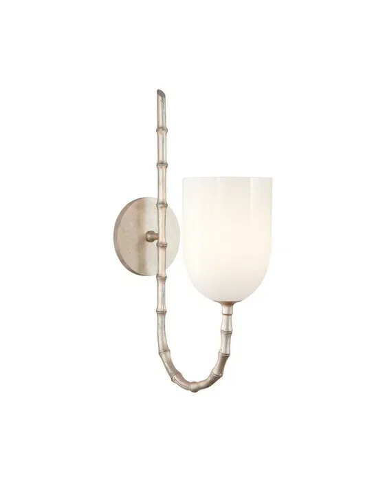 Edgemere Wall Light Burnished Silver Leaf