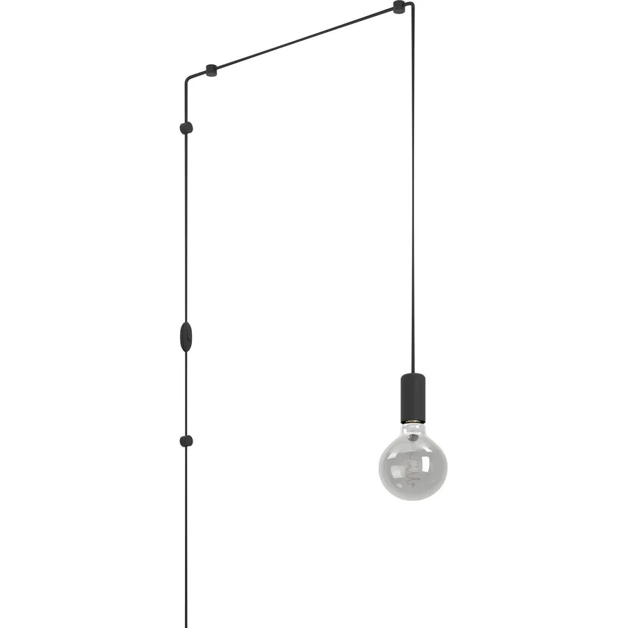Eglo Pendellampe Pinetina Schwarz Stahl 128 cm