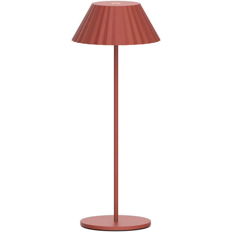 Tischlampe Smukke Rot Metall/Aluminium B 17 cm H 33.5 cm - Material: Aluminium/Metall - Tischlampe