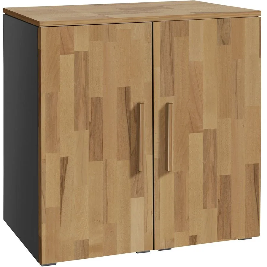 Hasena Kommode Airi anthrazit/Kernbuche Holz/MDF B 90 H 86 cm