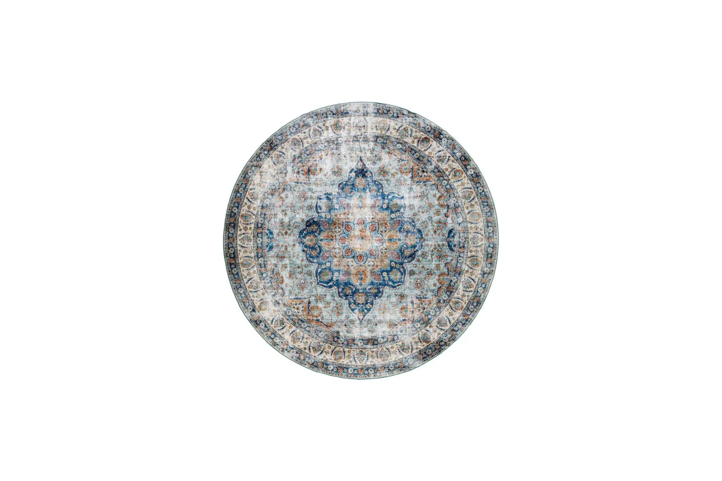 Tarfaya Friezematta Rund 240 cm - Flerfärgad